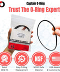 Three Pack Buna N O Ring Replacement For HHRING WS03X10054 For GXWH30C GXWH35F GNWH38F GNWH38S GXWH40L in packaging with loose ring