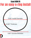 Three Pack Buna N O Ring Replacement For HHRING WS03X10054 For GXWH30C GXWH35F GNWH38F Dimensions and Easy Install