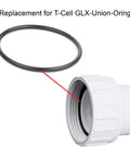 8-Pack Salt Cell O-Rings Buna N For Turbo Cell Union Replacement showing single O-ring and connector part