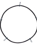 Circular black bungee cord with metal hooks, accessory for ✝️ 2-Pack Utility Cart Built for Moving Boxes, Appliances, and Heavy Cargo.