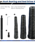 52 In 1 Bushing Driver Set And Bearing Press Tool Kit With Puller, Seal And Race Driver For Transmission Wheel Axle Bearings
