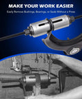 Bushing Press Kit, 27pc Pull and Press Sleeve Kit for Most LCV HGV Engine Cars Vehicles in use, showing easy seal bearing removal.
