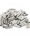 BN2 Non Insulated Butt Connector Set 120 Pcs for 16 to 14 AWG Wire, Seamless Crimp Ferrule Terminals, 2.3mm ID, 4mm OD, 15mm Length