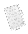 Butterfly 3D Silicone Nail Art Mold for DIY Nails Flexible Reusable Tool for Pretty Butterfly Nail Decor Templates showing 6x9cm size