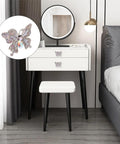 Butterfly Rhinestone Cabinet Knob Set 4 Piece Zinc Alloy Silvery Single Hole Pull Handles on white dresser close-up.