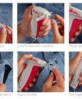 Fast No Sew Button Tool For Garments And More From Buttoneer, Attaches Buttons In Seconds Without Sewing, Works On Most Fabrics