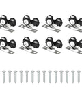 Bypass Sliding Door Track Roller Kit For Wardrobe And Closet Doors, Roller Hardware With Screws, Smooth Quiet Operation, Supports Up To 150 Lbs Per Panel, For Door Thickness One And Three Eighths To One And Three Quarters Inches, Rust Resistant Wheel