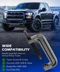 Ball Joint Press Kit With C Frame Press in front of a Ford truck showing wide compatibility with large ball joints for pickups.
