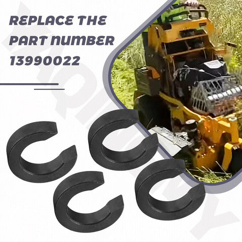Set Of 4 C Type Notched Caster Spacers For Stander Mowers Replacement Parts WS32 WS36 107 4621 609493 F Series Models