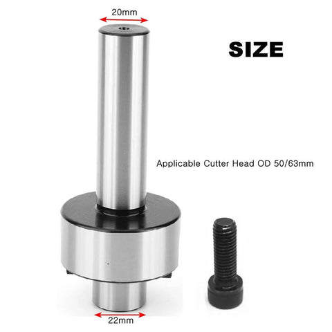 C20 Straight Shank End Mill Holder And FMB22 Arbor Adaptor For CNC Milling Machines with screw, 20mm shank, 22mm base size