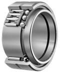 NATB5909 Three-Point Contact Ball Bearing Assembly, Single Unit, 45 x 68 x 30 mm, high axial radial load, side view