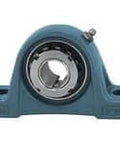 Front view of Pillow Block Bearing with HS2307 Adapter Sleeve 1-1/8 in Locking Wide Mount for Mounted Bearings Single Unit, Collar for Shaft