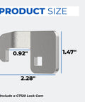 Durable mailbox lock cam replacement with broad compatibility dimensions: 2.28" x 1.47" for CompX National, Florence.