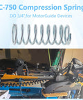 Compression Spring Set Three Pack With Outer Diameter Three Quarters Inch And Free Length Two Inches, Wire Diameter 0.080 Inch