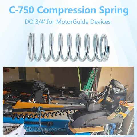 Compression Spring Set Three Pack With Outer Diameter Three Quarters Inch And Free Length Two Inches, Wire Diameter 0.080 Inch