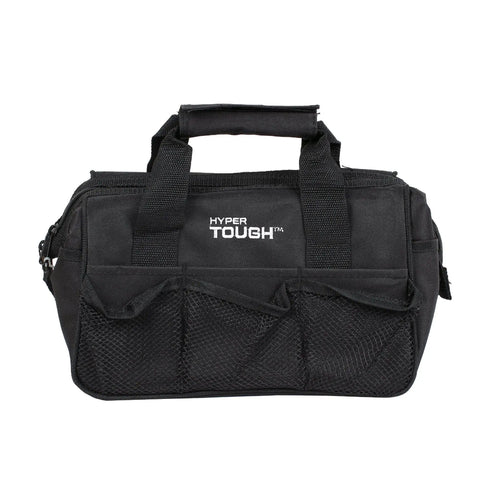 89-Piece Black Household Tool Set With 12 Pocket Tool Bag For Home DIY Projects And Everyday Repairs, a durable portable multipurpose kit bag