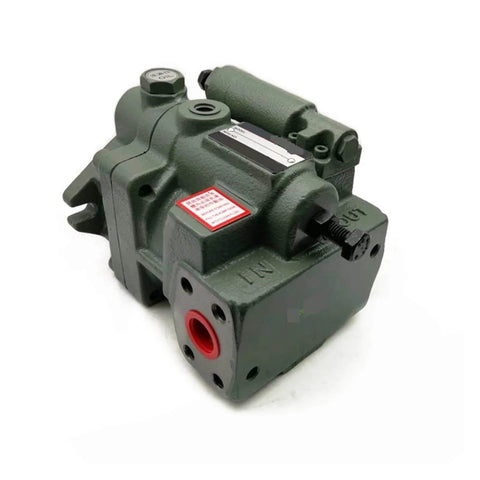 Front view of CAARLA Hydraulic Axial Piston Pump Hydraulic Oil Pump P16-A0-F-R-01 P16-A3-F-R-01, compact green unit for industrial use