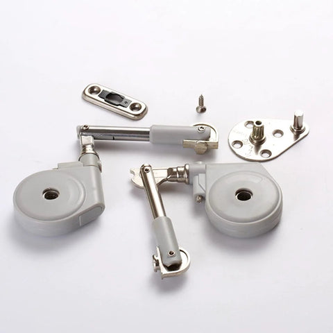Drop Down Short Cabinet Door Gas Strut Hydraulic Gas Spring Heavy Duty Support Rod components displayed on white surface
