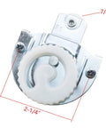 Sliding Cabinet Door Hardware Kit With Galvanised Steel Suspension Wheels For Wardrobe Closets, close-up of durable door roller
