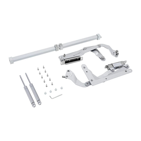 Cabinet Door Hinges, Folding Lift up Top Table Vertical Swing Lift Up Stay, Silent Pneumatic Arm Kitchen Mechanism Hinges set
