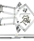 Cabinet Door Hinges, Folding Lift up Top Table Vertical Swing Lift Up Stay Pneumatic Arm Kitchen Mechanism Hinges Durable Silent with installation hardware