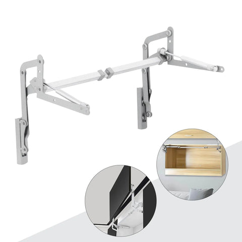 Cabinet Door Hinges, Folding Lift up Top Table Vertical Swing Lift Up Stay with Silent Pneumatic Arm for kitchen cabinets