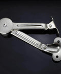 2 Packs [Upgraded] Qrity Cabinet Cupborad Furniture Door Lift Stay Support Hinge Damper showcased alone on a black background