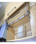 Cabinet Door Hinges, Lift Up Mechanism Support Vertical Swing Lifting Stay Strut Hydraullic Cylinder in kitchen cabinet image