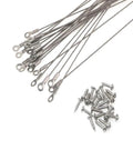 20pcs Cabinet Door Restraint, Cabinet Hinge Limiter with Screws, showing stainless steel cables and screws on white background.