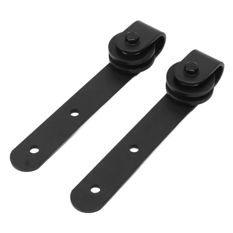 Silent Sliding Cabinet Door Rollers Kit Heavy Duty Carbon Steel Rail And Pulley System For Smooth Quiet Operation