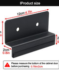 Cabinet Foot Pull For Trash Drawer Hands Free Touchless Design With Foot Pedal Operation size 12x5x2 cm, black carbon steel