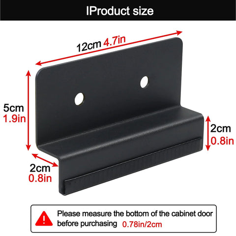 Cabinet Foot Pull For Trash Drawer Hands Free Touchless Design With Foot Pedal Operation size 12x5x2 cm, black carbon steel