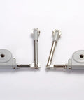 Pair of Drop Down Short Cabinet Door Gas Strut Hydraulic Gas Spring Heavy Duty Support Rods in gray and silver finish.