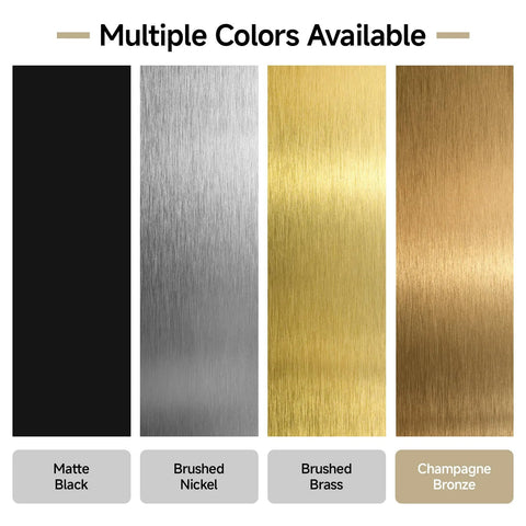 Color options for 30 Pack 5 Inch Champagne Bronze Cabinet Handles Modern Square Gold Cabinet Pulls