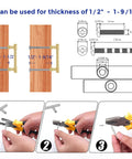 Installation guide for 2 Pack 3 Inch Center Kitchen Cabinet Handles in Brushed Brass Solid Zinc Alloy Dresser Pulls