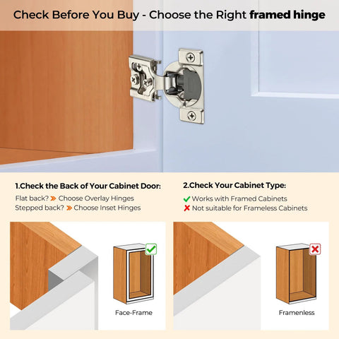 Premium 60 Pack Half Inch Overlay Soft Close Cabinet Hinges Satin Nickel Finish Hidden Concealed For Kitchen Cabinets Installed
