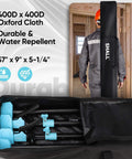Cabinet Jack Support Pole, 54-114 in Steel Telescopic Quick Support System Rod in storage bag, water repellent 400D Oxford cloth