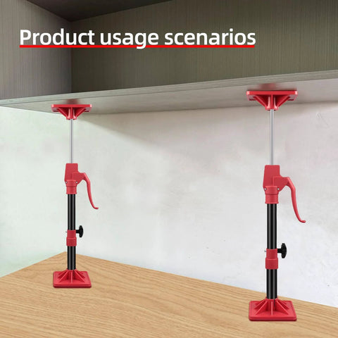 Cabinet Jack Support Pole,2-Pack 11-23 Inch Steel Adjustable Quick Support System Rod,Telescopic Third Hand Tools under cabinet