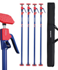 Cabinet Jack Support Pole, 54-114 Inches Steel Telescopic Quick Support Rod Adjustable 3rd Hand Support System, 4-Pack with carrying case