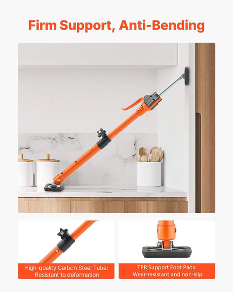 Cabinet Jack Support Pole, 2-Pack, 18.9-29.5 Inch Steel Telescopic Quick Support Rod for firm support and anti-bending