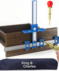 Cabinet Hardware Jig With Automatic Center Punch For Precise Handle And Pull Installations preventing jitter on drawers