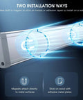 10inch Under Cabinet Lighting, 2 Pack Rechargeable Motion Sensor Light with magnetic and adhesive mounting options
