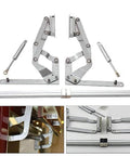 Cabinet Door Hinges, Folding Lift up Top Table Vertical Swing Lift Up Stay Pneumatic Arm Kitchen Mechanism Hinges Durable Silent