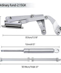 Cabinet Door Hinges, Folding Lift Up Top Vertical Swing Furniture Hinges with Pneumatic Arm, Hardware Fitting Allen Key