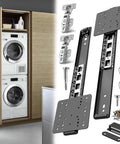12 Inch Cabinet Pocket Door Slide Set 2 Pieces High Load Bearing 45 Lb Capacity Made From Q235 Steel For Kitchen Pantry Closet Doors