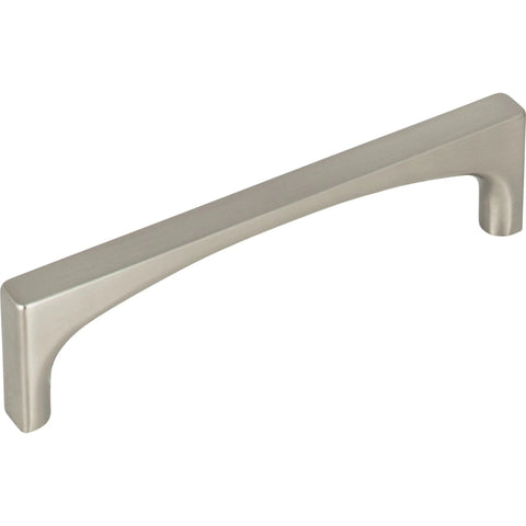 Top Knobs Riverside Three And Three Quarters Inch Center To Center Cabinet Pull in Black Finish TK1012BLK, side view, metal hardware