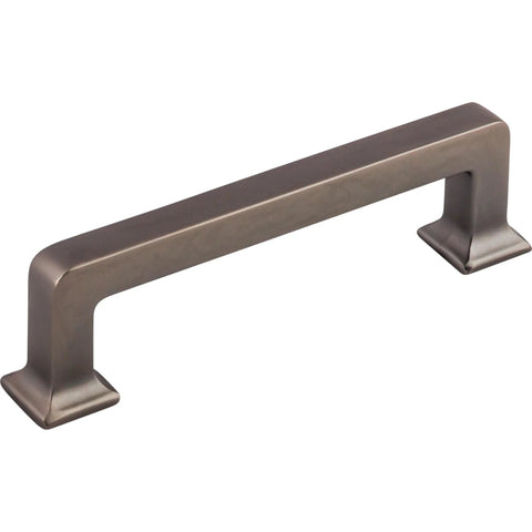 Top Knobs TK703HB Ascendra Three And Three Quarters Inch Center To Center Cabinet Pull Honey Bronze, side view of the pull