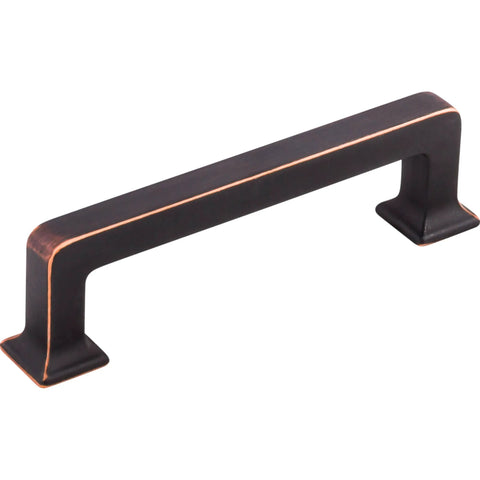 Top Knobs TK703HB Ascendra Three And Three Quarters Inch Center To Center Cabinet Pull Honey Bronze Transcend Series front view
