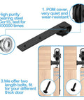 8ft Super Mini Sliding Barn Door Hardware Kit For Double Doors For TV Stands, Cupboards, Storage Cabinets And Wardrobes with J Shape Hanger and bolt options.