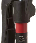 Two Pack Little Hand HD Third Hand Cabinet Support System close-up showing red and black quick release clamp with 150lb capacity label.
